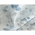 thumbnail image 3 of Ambesonne Leaf Print Quilted Coverlet 2 Pcs, Modern Minimalist Leafy, Twin Size, Sea Blue and Pale Grey, 3 of 4
