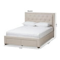 thumbnail image 4 of Baxton Studio Aurelie Modern and Contemporary Fabric Upholstered Storage Bed, Multiple Colors, Multiple Sizes, 4 of 29