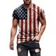 thumbnail image 1 of Soldier - playera de manga corta para hombre, diseño patriótico de la bandera americana, 4 de julio 13-azul M 13-azul M Xishao ropa, 1 of 2