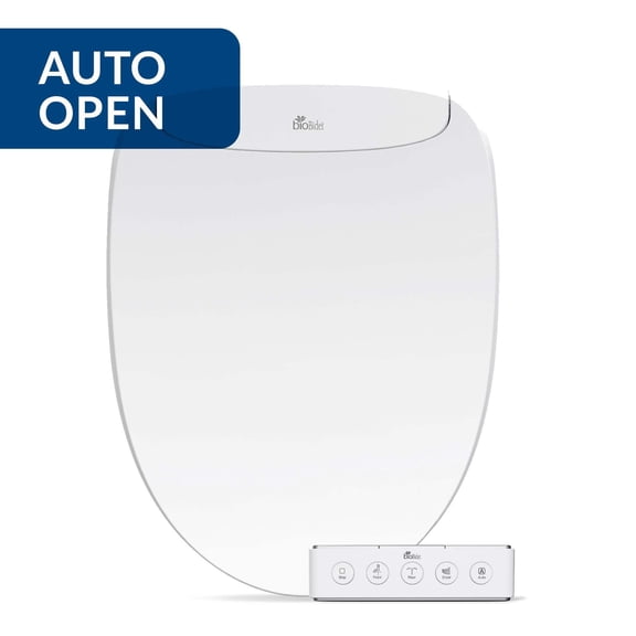 Bio Bidet Discovery DLS Bidet Seat, Warm Water and Heated Seat, UV Sterilization, Slow Close Seat and Lid, Elongated