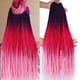 thumbnail image 1 of Trenzas de caja de pelo de ganchillo, 6 paquetes de 24 pulgadas, color rojo degradado, pre-bucle, 3 extensiones de cabello trenzado sintético de diosa senegalesa Twist Tissage Kanekalon, 22 mechones/p, 1 of 5