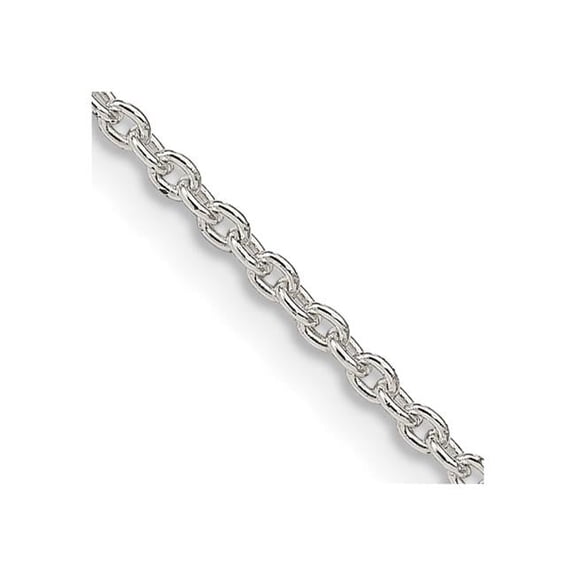 Sterling Silver 1.95 mm Cable Chain with 4 in. Extension