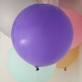thumbnail image 2 of BalsaCircle 2 Purple Matte 32" Large Latex Plain Balloons, 2 of 6