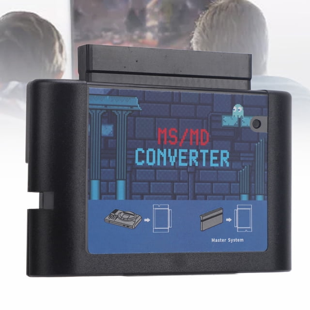 MS / MD Game Card Converter, Game Video Cassette Converter, MS to MD Converter Compatible for Retron2/3/5, for Mega Drive and for Ge nesis