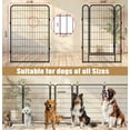 thumbnail image 5 of Anykoon 39.37"H 12 Panels Heavy Duty Metal Playpen with door,Dog Fence Pet Exercise Pen for Outdoor, 5 of 7