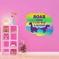 thumbnail image 3 of Roar Means I Love You In Dinosaur Cartoon Dinosaurs Kids Room Vinyl Wall Decal Wall Art Sticker Designs Vinyl Stickers For Home House Walls Rooms Windows Bedroom Decoration Size (26x26 inch), 3 of 3