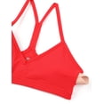 thumbnail image 6 of CRZ YOGA Butterluxe Ruched Sports Bras for Women V Neck  Y Back Wireless Padded Yoga Crop Top, 6 of 6