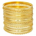 thumbnail image 1 of Nvzi Pulseras delicadas, pulseras modernas en capas, regalos apilables, 20 piezas, oro I, 1 of 4
