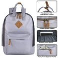 thumbnail image 2 of Laptop Backpack for Women, Men for Travel, School, College Backpack with Padded Back, Adjustable Padded Shoulder Straps - Silver, 2 of 9