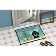 thumbnail image 4 of Christmas Tree and Smooth Black and Tan Dachshund Door Mat, 4 of 4