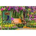 thumbnail image 4 of Owl Welcome Garden Flag 12.5x18 Inch Vertical Double Sided Rainbow Cute Owl Tree Branch Yard Garden House Flag for Outdoor Indoor Decoration, 4 of 6