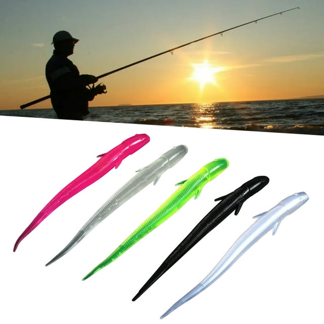 Leurres de Pêche 10cm/3g, Queue Pointue, Couleur Vive, Réutilisables, Multicolores, Attraction de Poissons, Universels, Lumineux, Appâts Artificiels