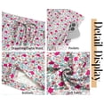 thumbnail image 6 of Fantaslook Womens Capri Pants Drawstring Casual Palazzo Trousers with Pockets Loose Floral Lounge Pants Pajama Bottoms, 6 of 9