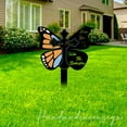 thumbnail image 4 of Handmadetneonsign Butterfly Cross Metal With Stake, Butterfly Metal Stake, Garden Metal Stake Decor 65195, 4 of 5