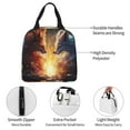 thumbnail image 3 of Disketp Red And White Flame Fox Lunch Bag for Women Men, Leakproof Thermal Cooler Sack Food Handbags Case High Capacity forTravel Work School Picnic, 3 of 5