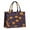 Halloween Pumpkin Bat, variant on Large Capacity Tote Bag,Halloween Pumpkin Bat Pattern Handbag Fashion Luxury Tote Bag,15.7"x13"x 5.1" Inches,Laptop Compatible