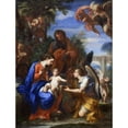 thumbnail image 3 of Giuseppe Bartolomeo Chiari 19x24 Black Modern Framed Museum Art Print Titled - The Rest on the Flight into Egypt (1719 - 1720), 3 of 5