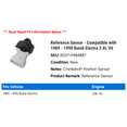 thumbnail image 2 of Reference Sensor - Compatible with 1989 - 1990 Buick Electra 3.8L V6, 2 of 2