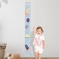thumbnail image 2 of Children's Height Growth Chart Cartoon Pattern Canvas Height Chart Ruler Removable Wall Mounted Ruler Measurement Chart Suitable For Home Decoration Measuring Board Foldable Fencing Bracket Gauge, 2 of 4