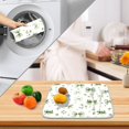 thumbnail image 4 of Ryvnso Green Bows Dish Drying Mat for Kitchen Countertop 16x18 Small Dish Pad Drainer Rack Dish Sink Mats, 4 of 7