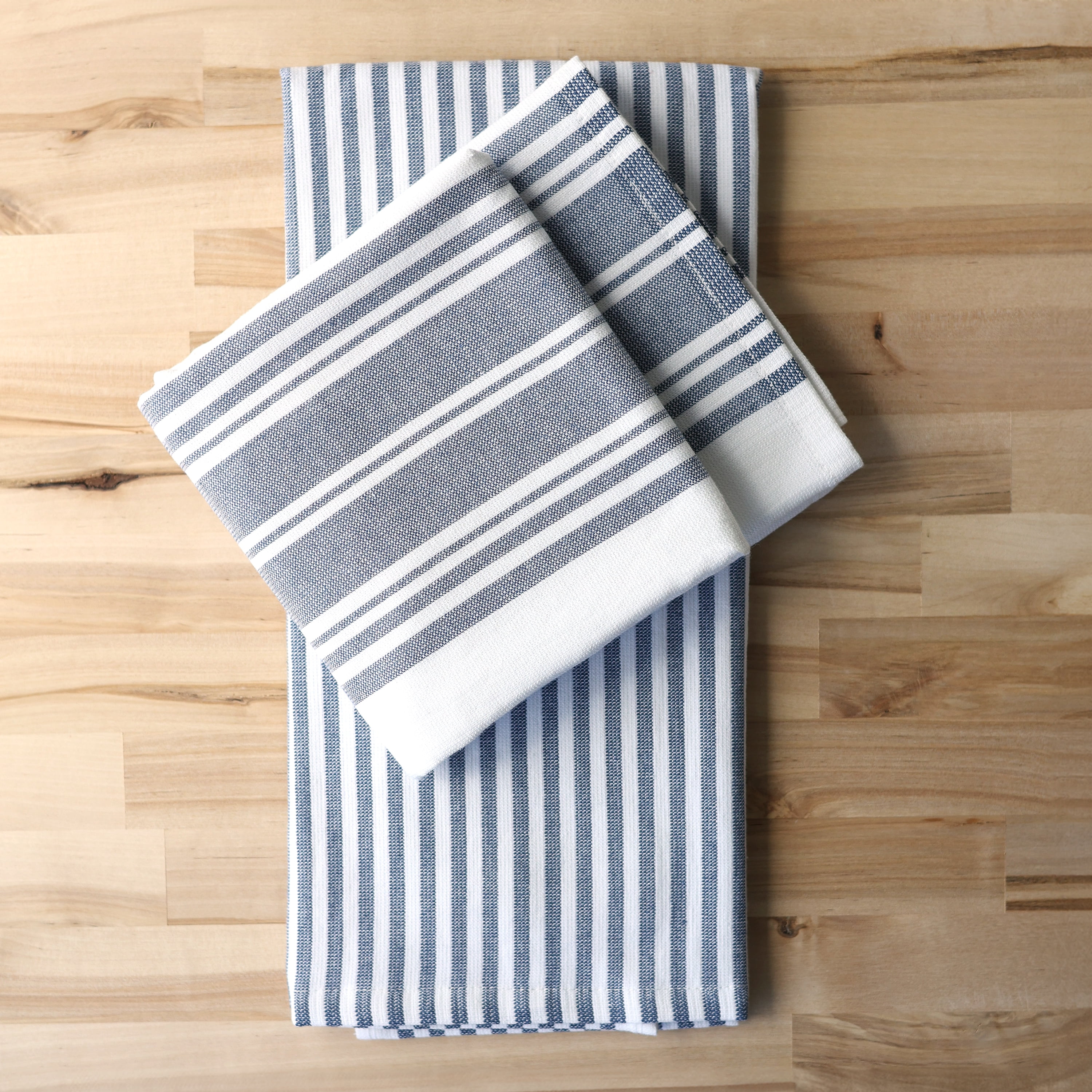 Better Homes & Gardens 2 Piece Culinary Kitchen Towel, Washed Indigo