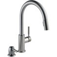 thumbnail image 1 of Trask Single Handle Pull-Down Kitchen Faucet - with Soap Dispenser, Spotshield Stainless Steel, 1 of 2
