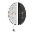 thumbnail image 1 of Reloj de pared de esquina de doble cara reloj decorativo arte de hierro único decoración de pared minimalista simple moderna para pequeña, 1 of 8