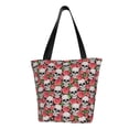 thumbnail image 2 of Kdxio Skull and Roses Women Reusable Grocery Bags Foldable Ripstop,Reusable Shopping Bags for Shopping,Gym,Gift, 2 of 8