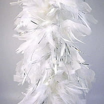 Boa - Thick Mylar - Spirit Week 20's 80's - Costume Accessories - White/Silver