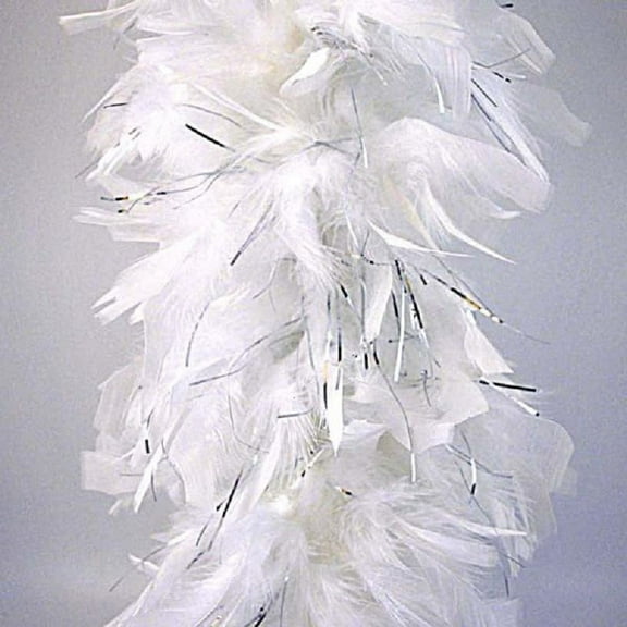Boa - Thick Mylar - Spirit Week 20's 80's - Costume Accessories - White/Silver