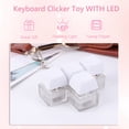 thumbnail image 2 of DIY Button Keycap Llavero Teclado Brillante 4 Botones Con LED para Regalos Pasar El Tiempo Aburrido TDAH Sensoriales Adultos Y, 2 of 9