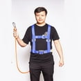 thumbnail image 2 of Rock Climbing Half Body Fall Protection Safety Harness Belt Lanyard 1.6m S, 2 of 10