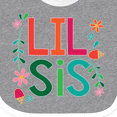 thumbnail image 4 of Inktastic Lil Sis Girls Sister Announcement Girls Baby Bib, 4 of 4