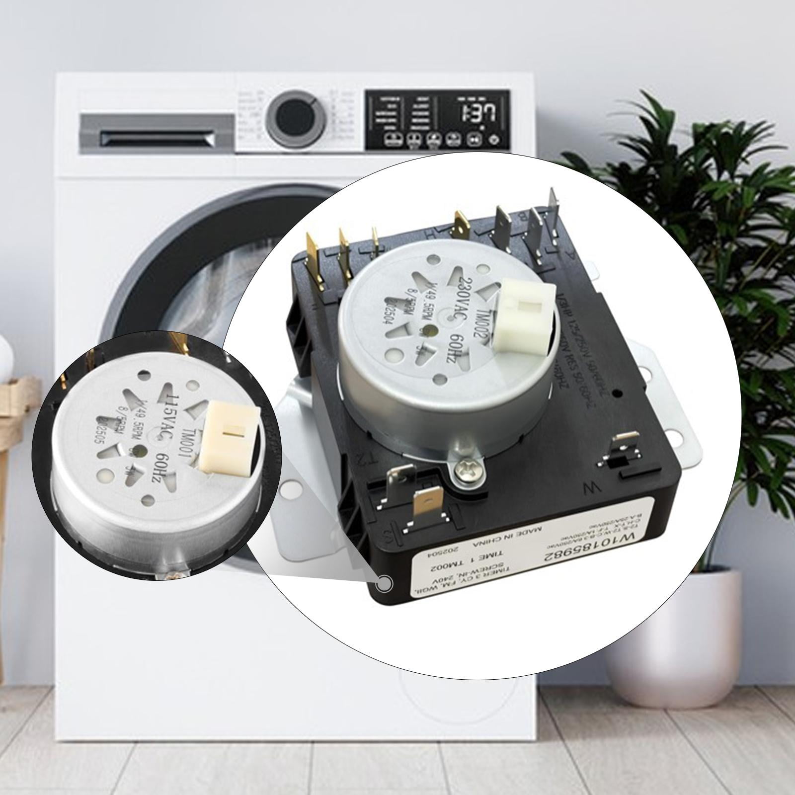 Dryer Timer Washer Machine Accessories Timer Switch Sturdy Metal Spring Core for Whirlpool Kenmore Maytag Dryers