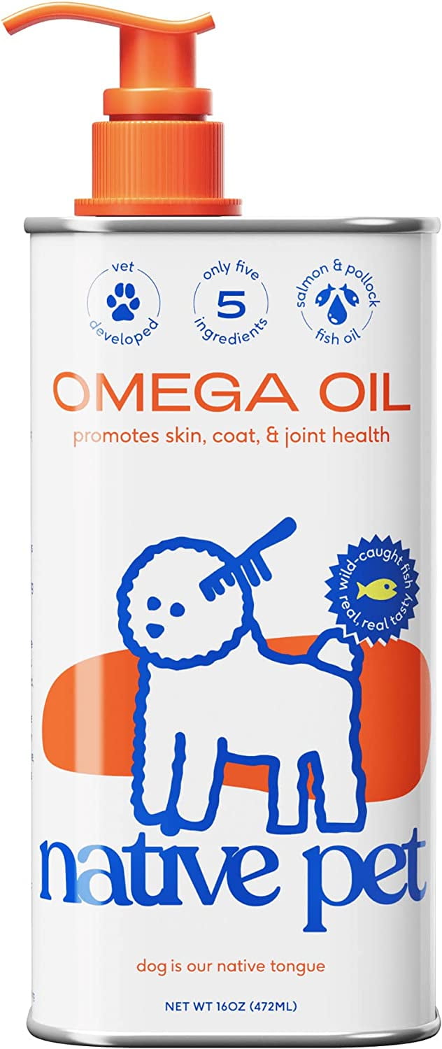 Pet Omega Oil for Dogs Dog Fish Oil Supplements with Omega 3 EPA DHA