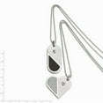 thumbnail image 2 of Stainless Steel Dog Tag Heart Convertible Necklace - 22 Inch - Measures 40mm Wide, 2 of 2