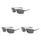 thumbnail image 4 of Minnieouse Gafas de sol deportivas para PC con protección solar de amplia aplicación antiradiación Gafas de sol sin marco de moda Piezas grises Type1 NO1, 4 of 6