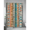 thumbnail image 5 of Bohemian Patterns Shower Curtain, Coloed Seamless Stitching Waterproof Shower Curtain Set with 12 Hooks Lightweight Washable Fabric Shower Curtains for Bathroom 48x72 Inches, 5 of 6