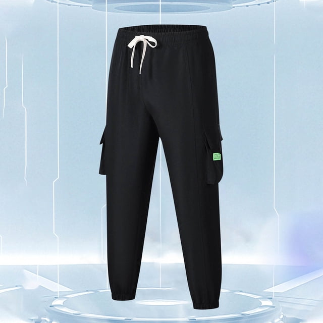 Pantalones largos para hombre, moda, color sólido, holgados y cómodos, ropa de trabajo de pierna recta, pantalones cortos, blusa y pantalones de poliéster para hombre.