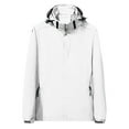 thumbnail image 1 of Timegard Rain Jackets for Women Plus Size Hooded Zipper Mid Length Raincoat Fall Solid Color Loose Jacket, 1 of 4