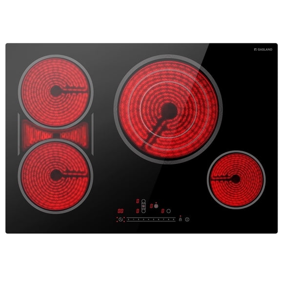 GASLAND 30 in. 4 Elements Radiant Electric Cooktop in Black, ETL & FCC, with Tri-Ring Element and Bridge Element