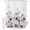 Purple, variant on Small Stall Shower Curtain 36x78 Inch Narrow Half Size Navy Blue Spring Floral Bath Curtains Bathroom Decor, Elegant Pastoral Flowers Watercolor Waterproof Shower Curtain Set with Hooks 36 Inch