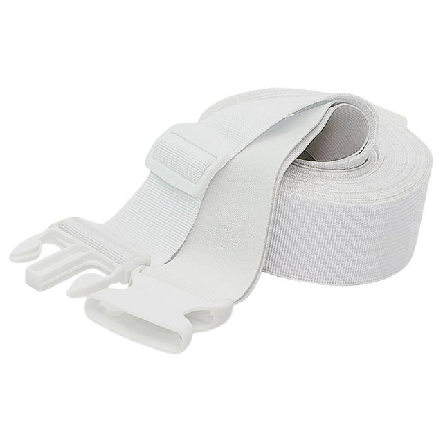 Correa de clip de sábana para la cama conector de puente en cama Space de cama ajustable relleno con hebilla Correa de sujetador para habitación de hebilla blanca