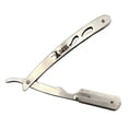 thumbnail image 2 of CS-102 Stainless Steel Professional Barber Straight Edge Razor with 200 Lord Single Edge Razor Blades, 2 of 7