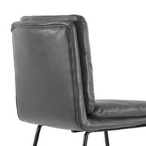 Glamour Home Aulani 26.5" Faux Leather Counter Stool in Gray (Set of 2)