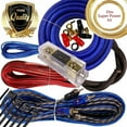 thumbnail image 1 of Complete 3500W 4 Gauge Car Amplifier Installation Wiring Kit Amp PK2 4 Ga Blue Bundle, 1 of 5