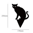 thumbnail image 2 of Paquete de 3 carteles de gato negro para patio con estacas, decoraciones de silueta aterradora para decoración de jardín al aire libre Fokelyi ZJWJ891, 2 of 5