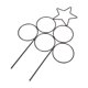 thumbnail image 3 of KAKOWELY 2 enrejados de hierro para plantas trepadoras de exterior, soporte metálico para plantas trepadoras, 3 of 5
