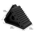 thumbnail image 2 of HEALEEP Car Wheel Chocks Nonslip Rubber Black 1Pcs for Long-term Storage, 2 of 5