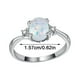 thumbnail image 1 of Hot6sl Ofertas y Liquidaciones Exquisitos Anillos En Corte Ovalado, Alegres En Ópalo de Fuego, Regalo de Cumpleaños, Anillos de Fiesta Nupcial para Mujeres, Joyas de Boda Romántica, Regalo de Navidad, 1 of 3